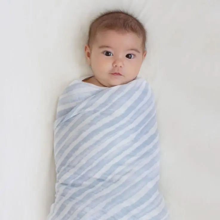 Cotton muslin 4-pack "rising star"-Blankets & swaddling-aden + anais-Blue Almonds-London-South Kensington