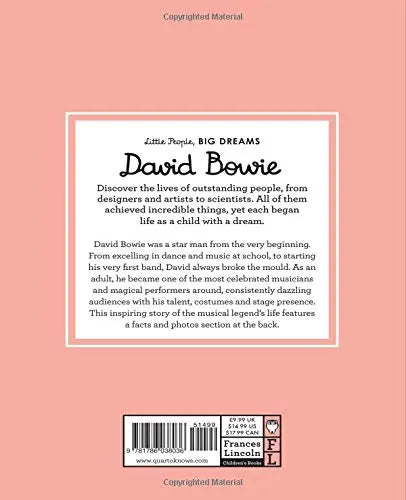 David Bowie - Little People, BIG DREAMS-Books-Hachette Books-Blue Almonds-London-South Kensington