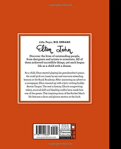 Elton John - Little People, BIG DREAMS-Books-Hachette Books-Blue Almonds-London-South Kensington