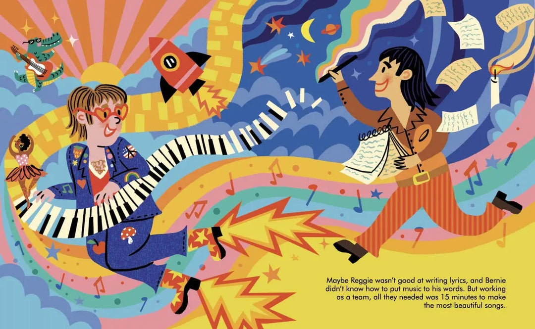 Elton John - Little People, BIG DREAMS-Books-Hachette Books-Blue Almonds-London-South Kensington