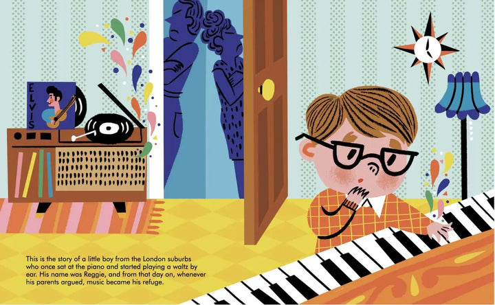 Elton John - Little People, BIG DREAMS-Books-Hachette Books-Blue Almonds-London-South Kensington