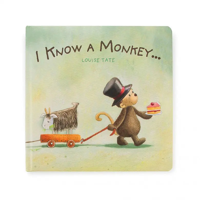I Know a Monkey Book-Books-Jellycat-Blue Almonds-London-South Kensington