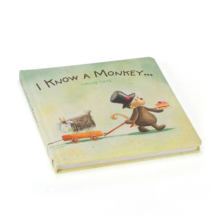 I Know a Monkey Book-Books-Jellycat-Blue Almonds-London-South Kensington