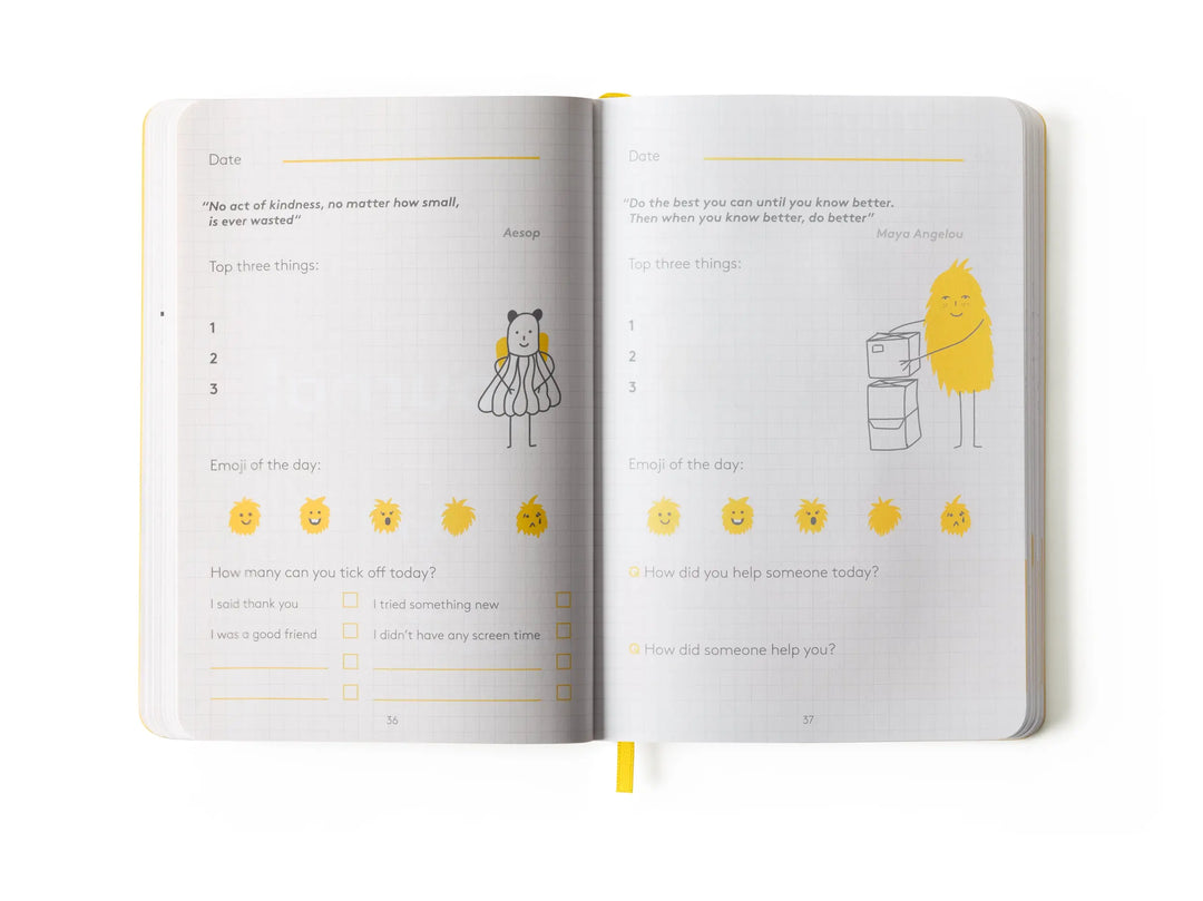 Junior Journal (for ages 6-12 years)-Books-Happy Self-Blue Almonds-London-South Kensington