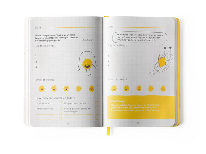 Junior Journal (for ages 6-12 years)-Books-Happy Self-Blue Almonds-London-South Kensington