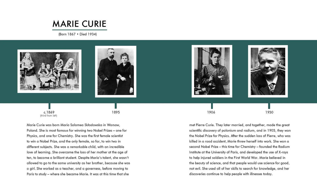 Marie Curie-Sklodowska - Little People, BIG DREAMS-Books-Hachette Books-Blue Almonds-London-South Kensington