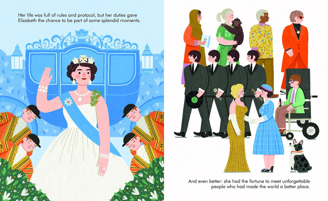 Queen Elisabeth - Little People, BIG DREAMS-Books-Hachette Books-Blue Almonds-London-South Kensington