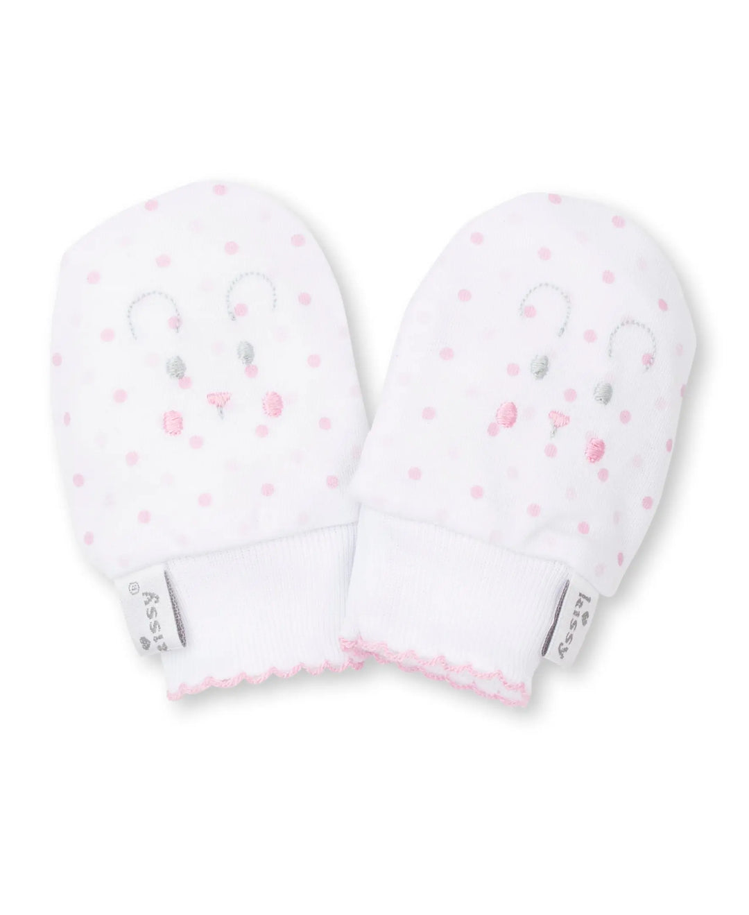 Baby girls scratch mittens - Bear snuggles-Booties, mittens & hats-Kissy Kissy-Blue Almonds-London-South Kensington