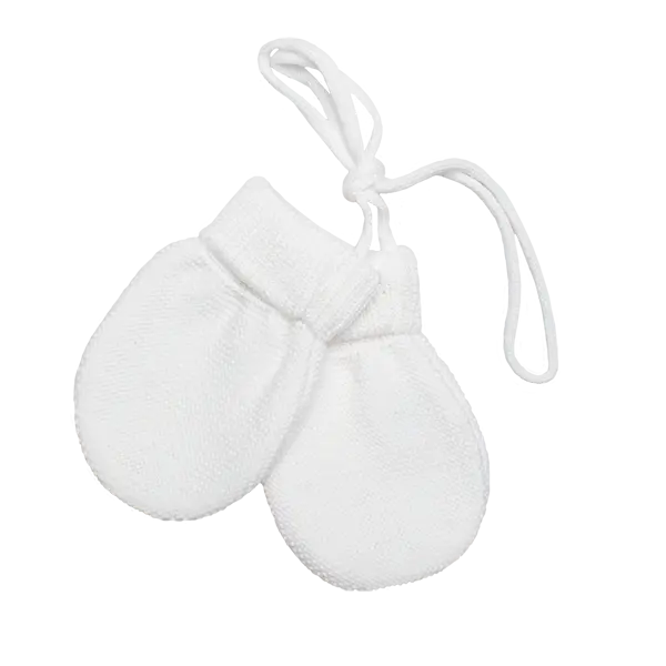 Classic Merino Wool Mittens -Off white-Booties, mittens & hats-Frilo-Blue Almonds-London-South Kensington