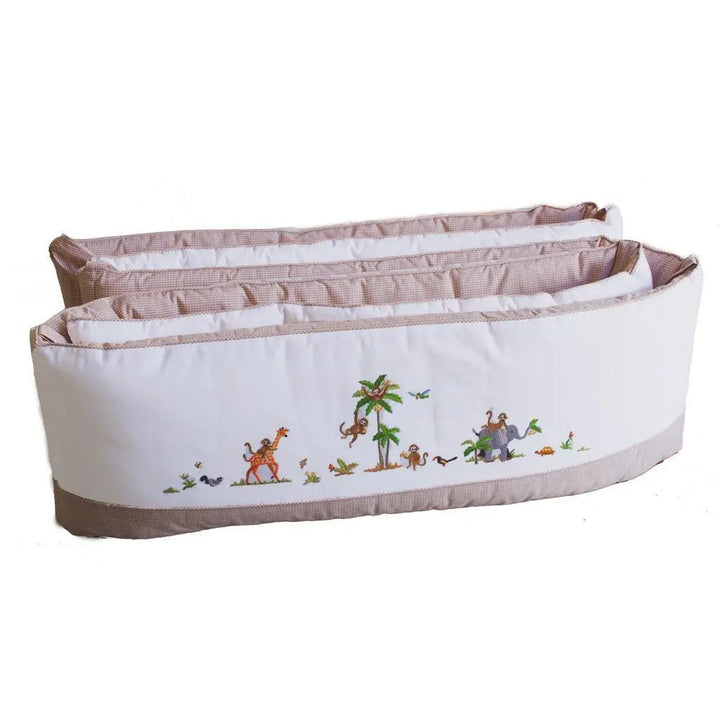 Cotbed half bumper "safari" beige-Bumpers & quilts-Gordonsbury-Blue Almonds-London-South Kensington