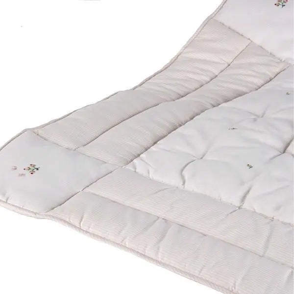 Cotbed quilt "rosebuds"-Bumpers & quilts-Gordonsbury-Blue Almonds-London-South Kensington