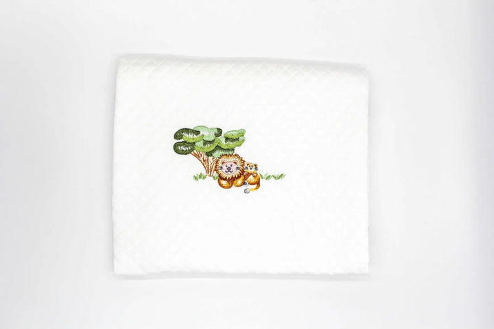 Cotbed Quilt - Jungle-Bumpers & quilts-Valombrouse-Blue Almonds-London-South Kensington