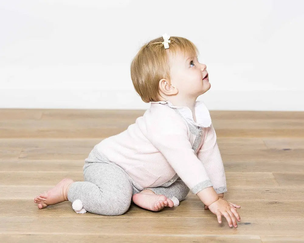 Cashmere roundneck cardigan clotted cream-Cashmere-Blue Almonds x Madeleine Thompson-Blue Almonds-London-South Kensington