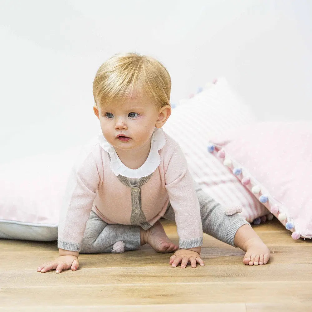 Cashmere roundneck cardigan clotted cream-Cashmere-Blue Almonds x Madeleine Thompson-Blue Almonds-London-South Kensington