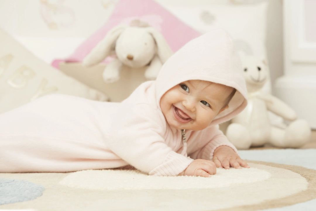 Cashmere sleeping bag pink-Cashmere-Blue Almonds x Madeleine Thompson-Blue Almonds-London-South Kensington