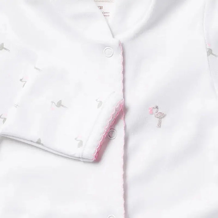 Baby layette gift set - Stork pink-Clothing-Lyda Baby-Blue Almonds-London-South Kensington