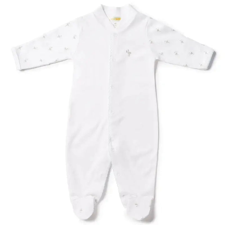 Baby layette gift set - Stork blue-Clothing-Lyda Baby-Blue Almonds-London-South Kensington