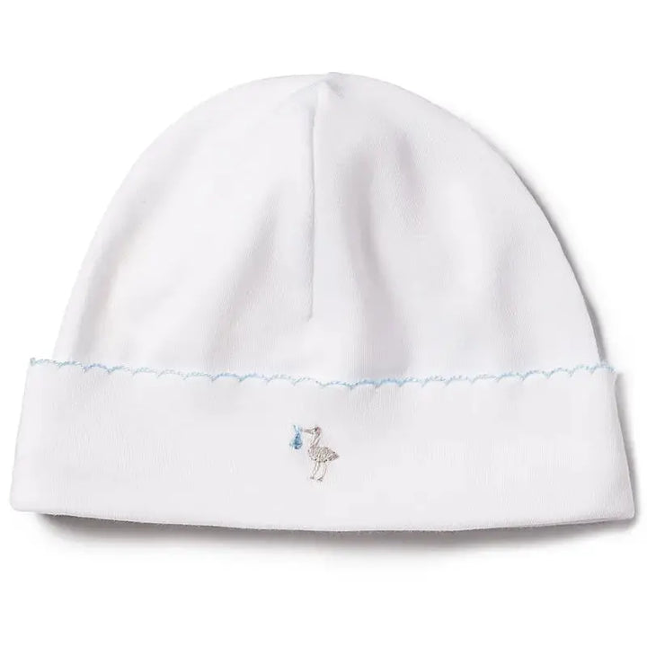 Baby layette gift set - Stork blue-Clothing-Lyda Baby-Blue Almonds-London-South Kensington