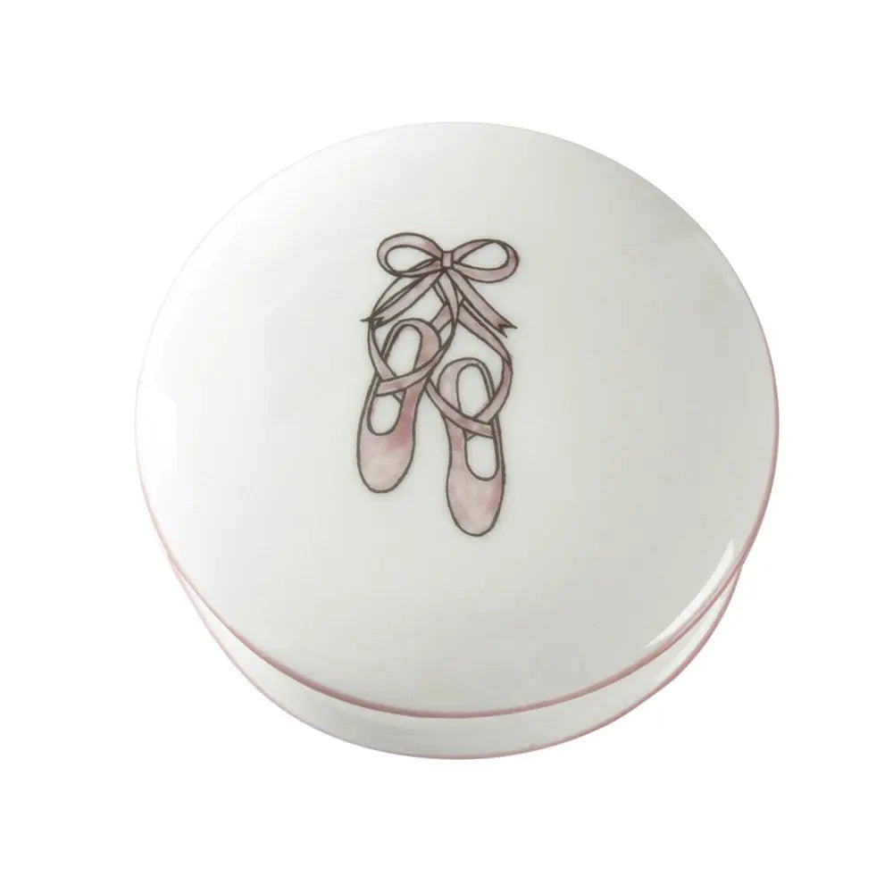 Personalised large keepsake box ballerina shoes-Dining sets-Blue Almonds-Blue Almonds-London-South Kensington
