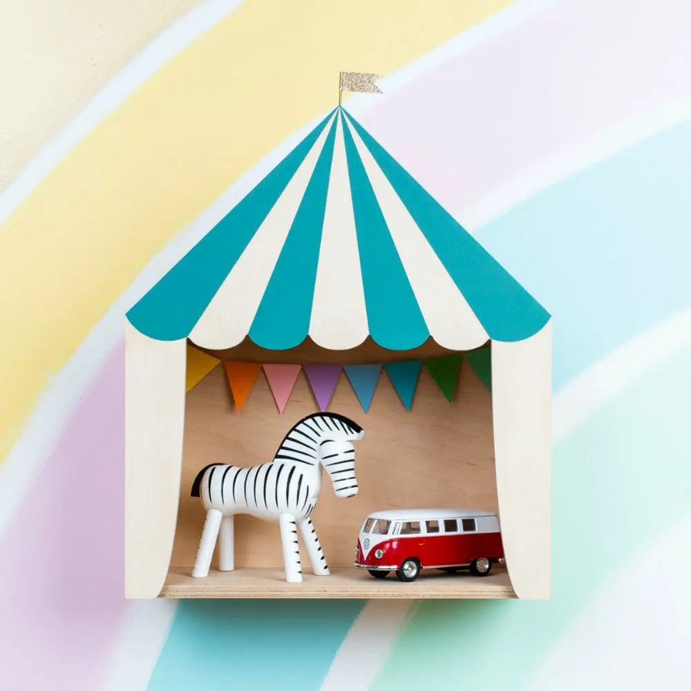 Circus shelf dusty green-Fun shelves-Up Warsaw-Blue Almonds-London-South Kensington
