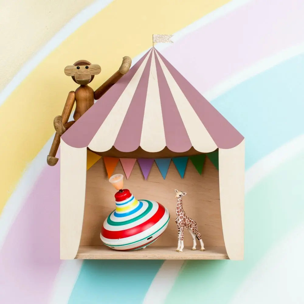 Circus shelf dusty pink-Fun shelves-Up Warsaw-Blue Almonds-London-South Kensington