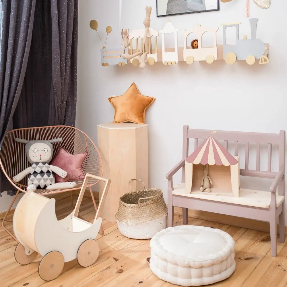 Circus shelf dusty pink-Fun shelves-Up Warsaw-Blue Almonds-London-South Kensington