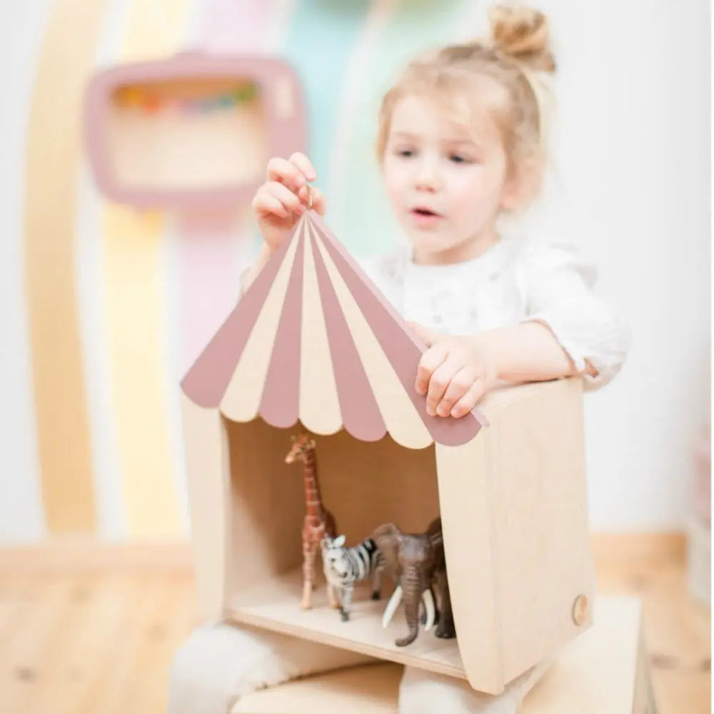 Circus shelf dusty pink-Fun shelves-Up Warsaw-Blue Almonds-London-South Kensington