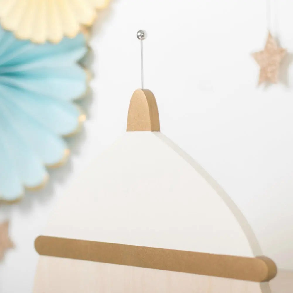 Rocket shelf white/natural & gold-Fun shelves-Up Warsaw-Blue Almonds-London-South Kensington