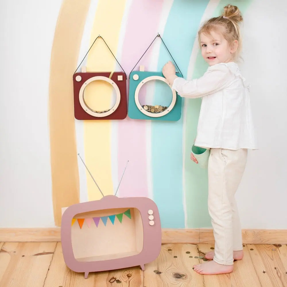 TV shelf dusty pink-Fun shelves-Up Warsaw-Blue Almonds-London-South Kensington