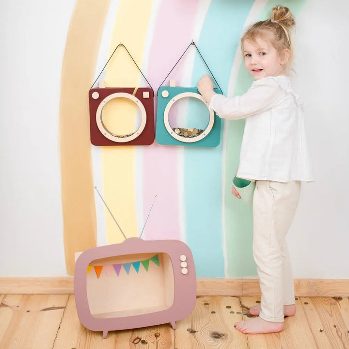 TV shelf dusty pink-Fun shelves-Up Warsaw-Blue Almonds-London-South Kensington