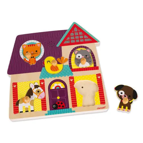 Friends of the farm musical puzzle-Games & puzzles-Janod-Blue Almonds-London-South Kensington