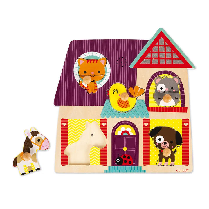 Friends of the farm musical puzzle-Games & puzzles-Janod-Blue Almonds-London-South Kensington