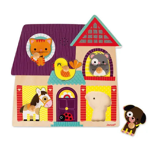 Friends of the farm musical puzzle-Games & puzzles-Janod-Blue Almonds-London-South Kensington