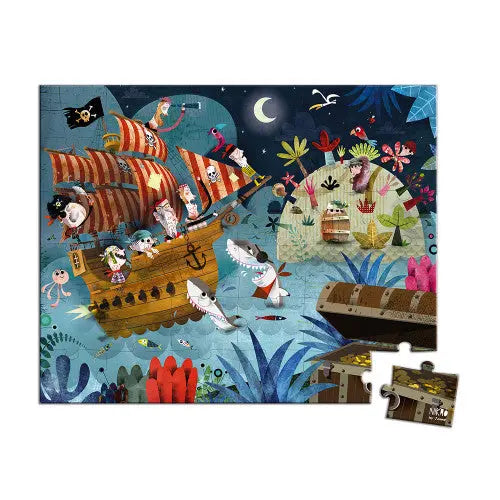 Treasure hunt puzzle-Games & puzzles-Janod-Blue Almonds-London-South Kensington