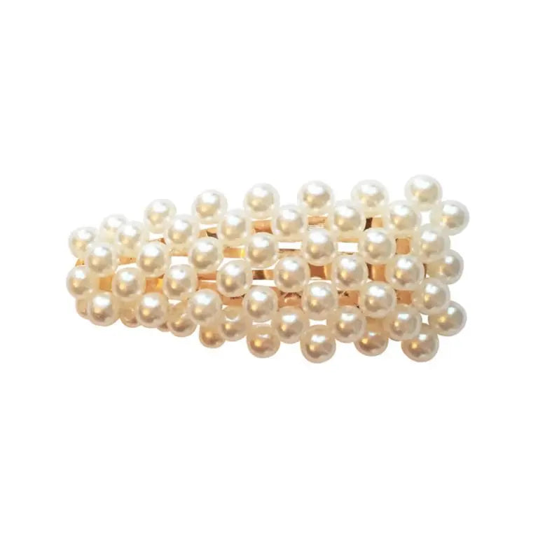 Hair clip full pearls-Hair accessories-Milledeux-Blue Almonds-London-South Kensington