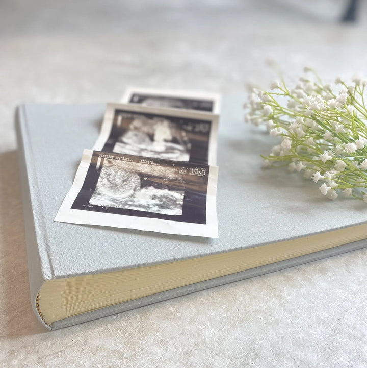 Photo Album- Grey-Keepsake boxes & musicals-Meminio-Blue Almonds-London-South Kensington