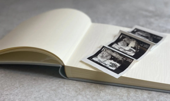 Photo Album- Grey-Keepsake boxes & musicals-Meminio-Blue Almonds-London-South Kensington
