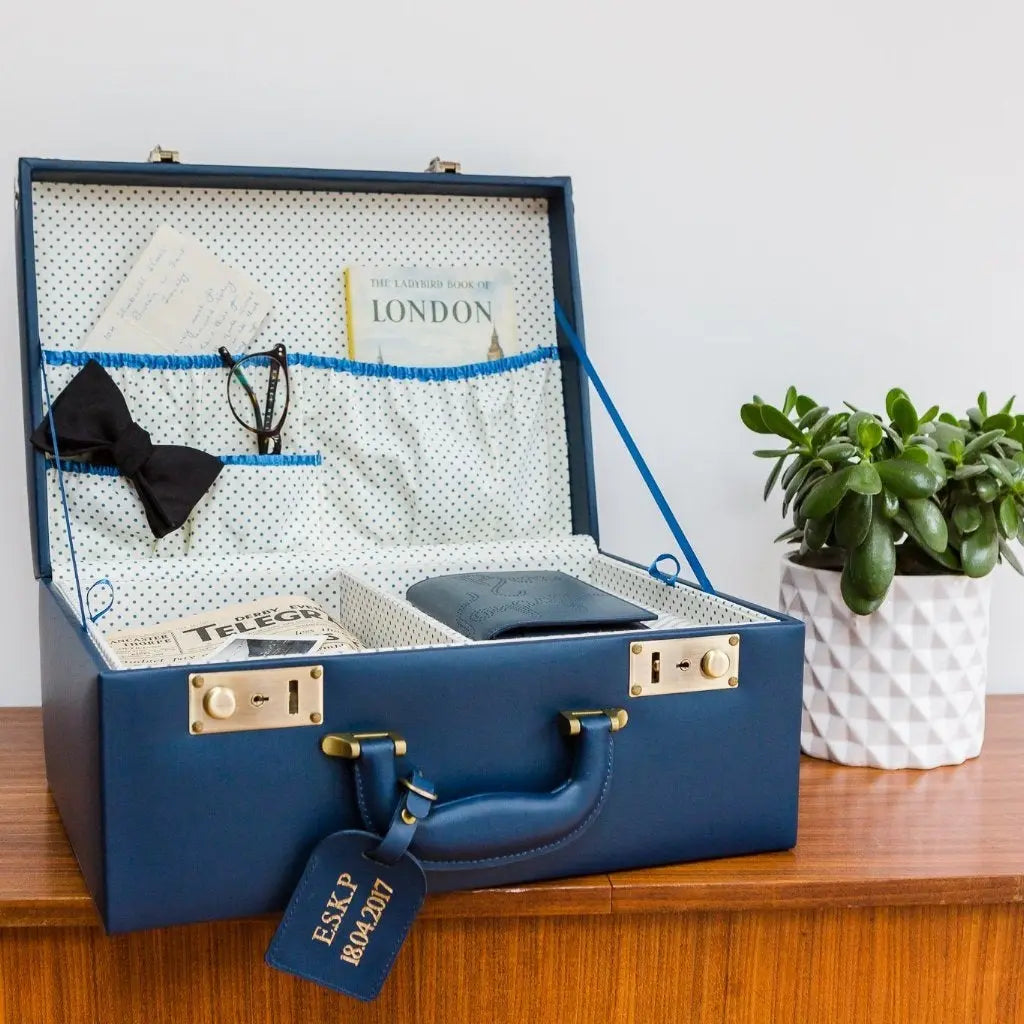 Keepsake Memory Case - Navy--Meminio-Blue Almonds-London-South Kensington