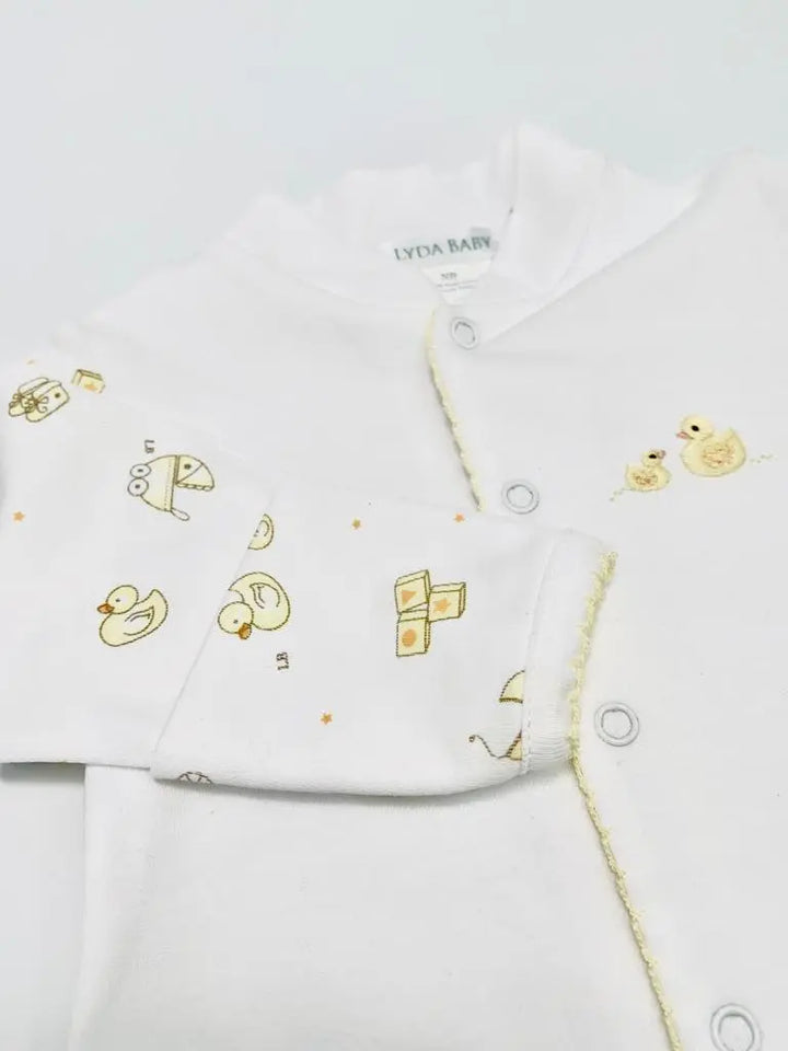 Babygrow - Duck-Layette-Lyda Baby-Blue Almonds-London-South Kensington