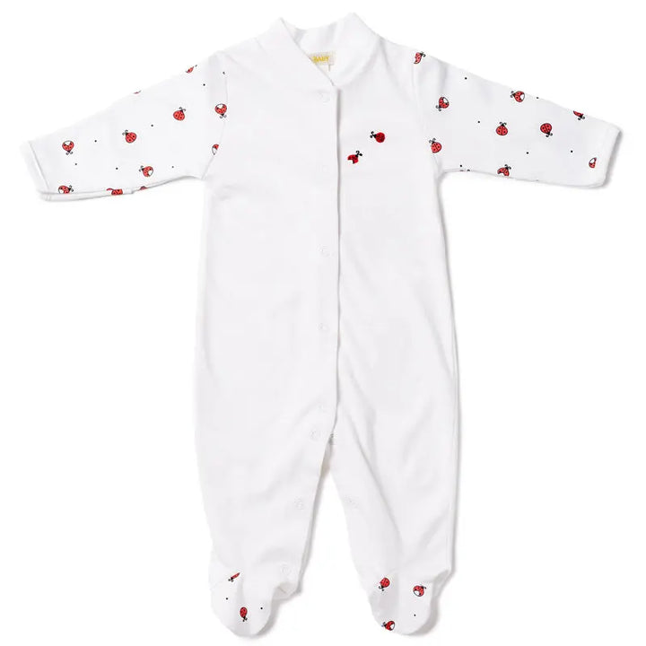 Babygrow - Ladybird-Layette-Lyda Baby-Blue Almonds-London-South Kensington