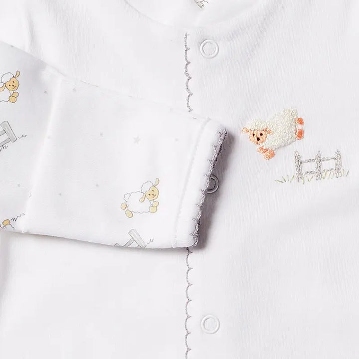Babygrow - Sheep grey-Layette-Lyda Baby-Blue Almonds-London-South Kensington