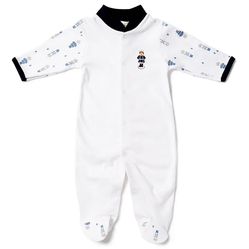 Boys Babygrow - Little Prince-Layette-Lyda Baby-Blue Almonds-London-South Kensington