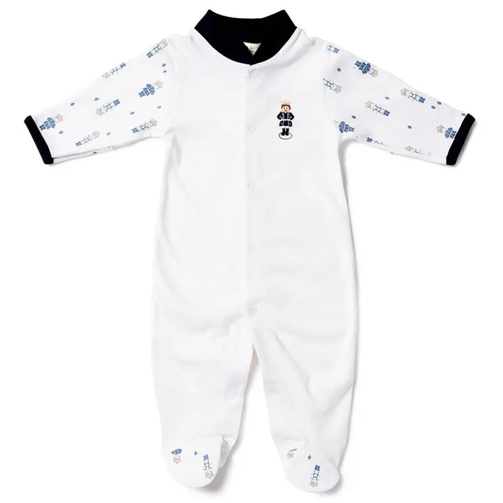 Boys Babygrow - Little Prince-Layette-Lyda Baby-Blue Almonds-London-South Kensington