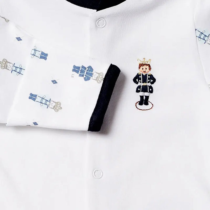 Boys Babygrow - Little Prince-Layette-Lyda Baby-Blue Almonds-London-South Kensington