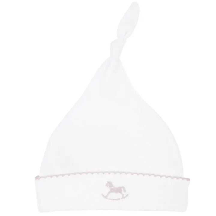 Signature rocking horse hat pink-Layette-Blue Almonds x Kissy Kissy-Blue Almonds-London-South Kensington