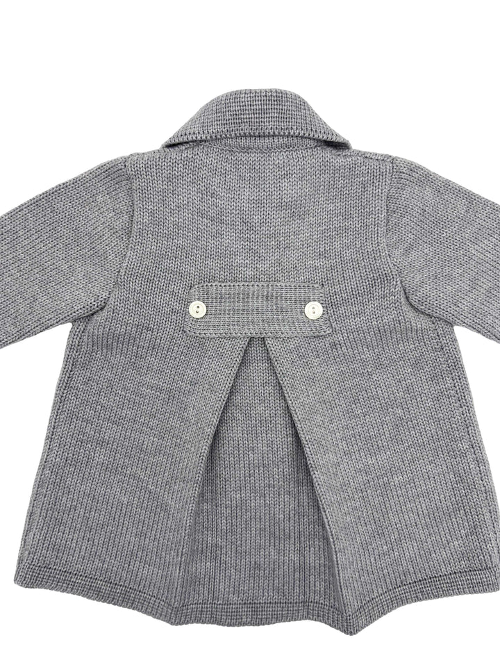 Baby boys hand-knitted coat-Little outfits-Piccola Giuggiola-Blue Almonds-London-South Kensington