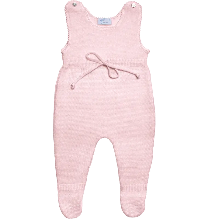 Classic Merino Wool Footed Romper - Pink-Little outfits-Frilo-Blue Almonds-London-South Kensington