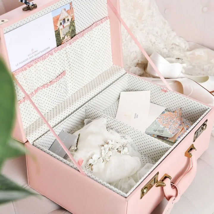 Keepsake Memory Case - Pink-Memory suitcases-Meminio-Blue Almonds-London-South Kensington