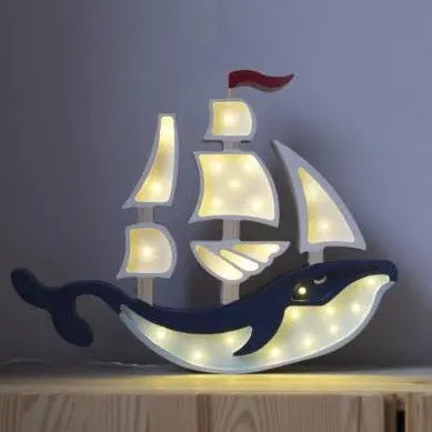 Little Lights - Whale Ship-Mobiles & lights-Little Lights-Blue Almonds-London-South Kensington