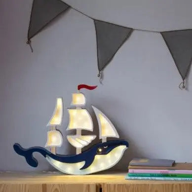 Little Lights - Whale Ship-Mobiles & lights-Little Lights-Blue Almonds-London-South Kensington
